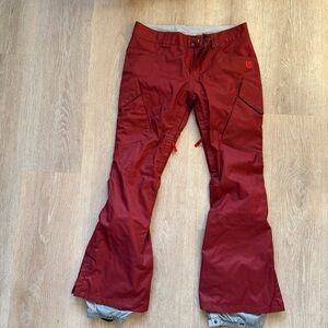 Burton Red Boot Cut Pants
